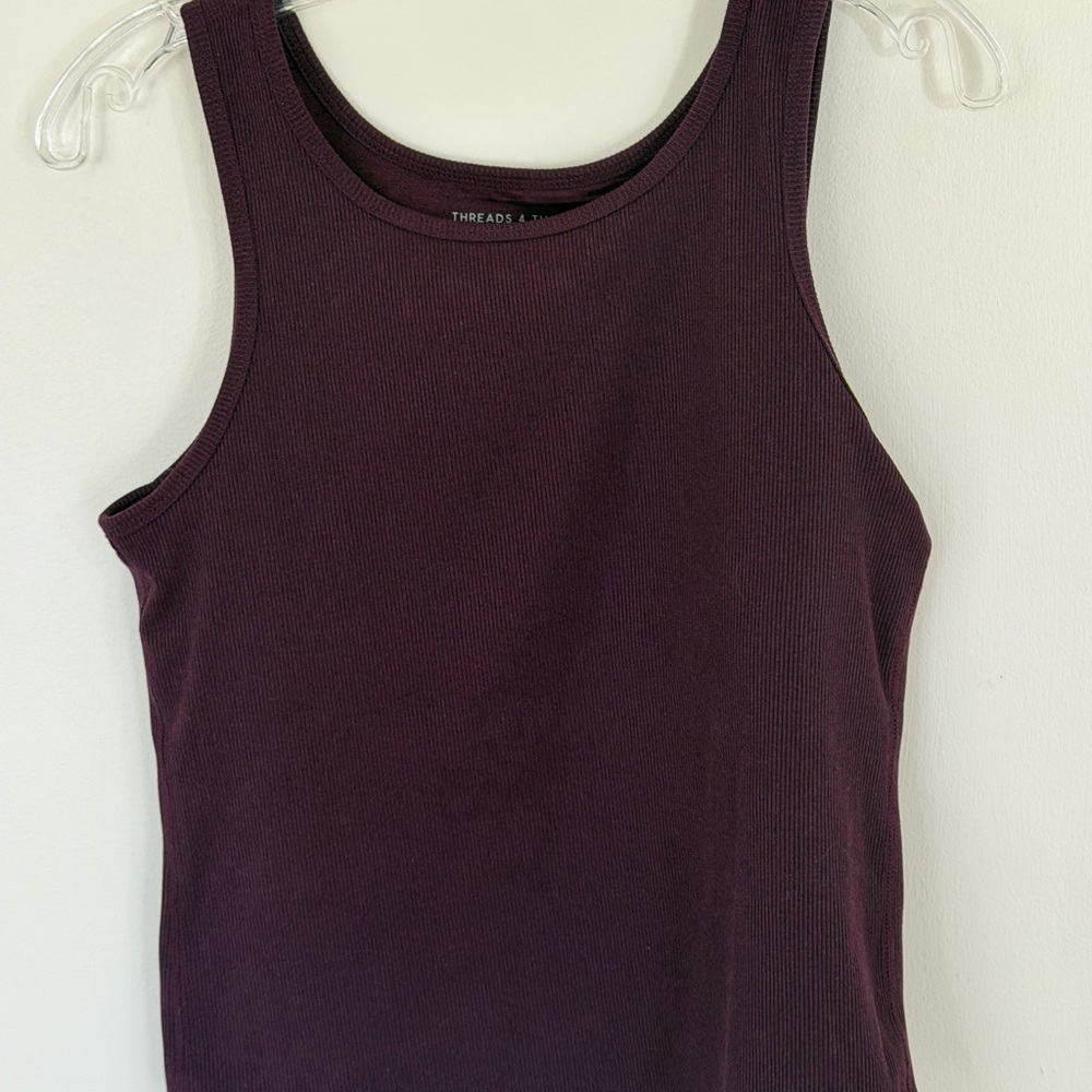Threads 4 Thought Ribbed Tank Top - Plum